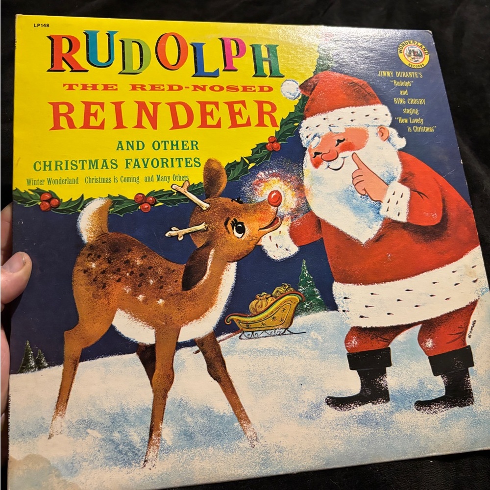 Rudolph the Red-Nosed Reindeer Vinyl Record 1974